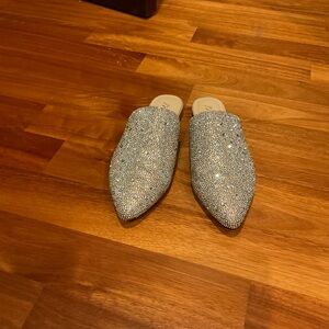 Matisse Women's Paloma Leather & Rhinestone Mules Pointed Toe Women 9.5 M US